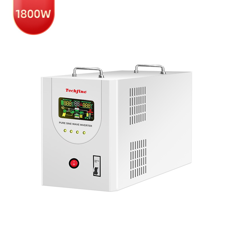 Techfine 2500VA 1800W Off Grid with Puresine Wave UPS Solar Inverter UPS European Style for Circulation Pumps Thermal Power Plants