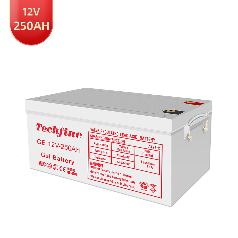 Techfine Solar Battery 12V 250AH Lead Acid Battery Off Grid